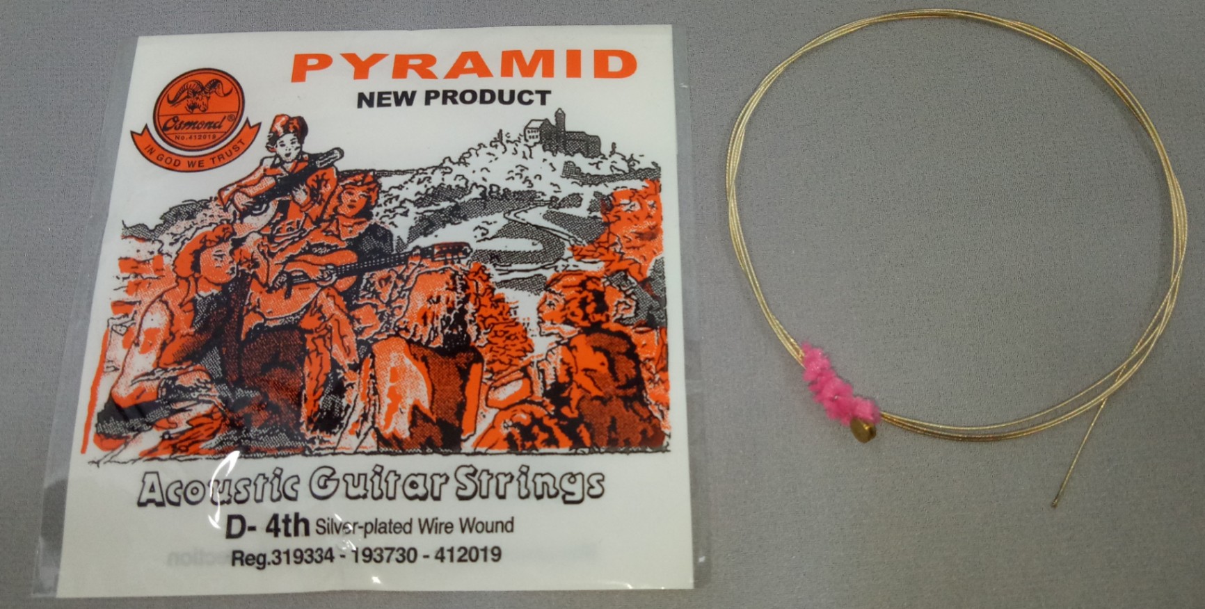 Senar Gitar Acoustic Guitar Strings Silver Plated Wire Wound nomor 4