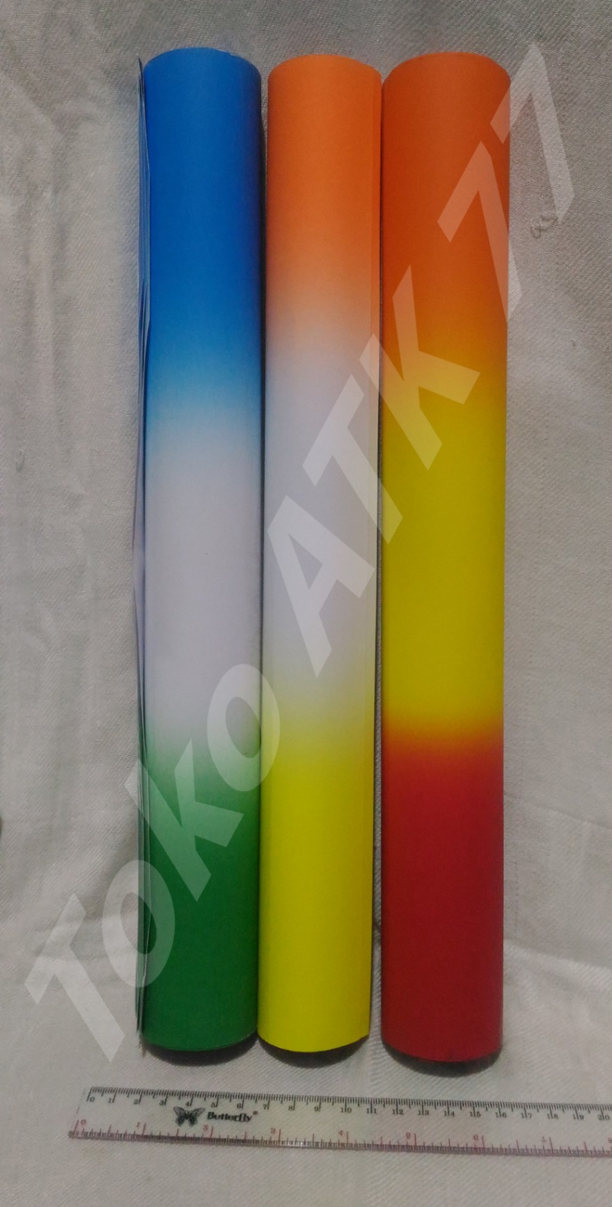 Kertas Karton BC Bries Card 40x60 Pelangi Gradasi 5pcs Merk Asturo REA