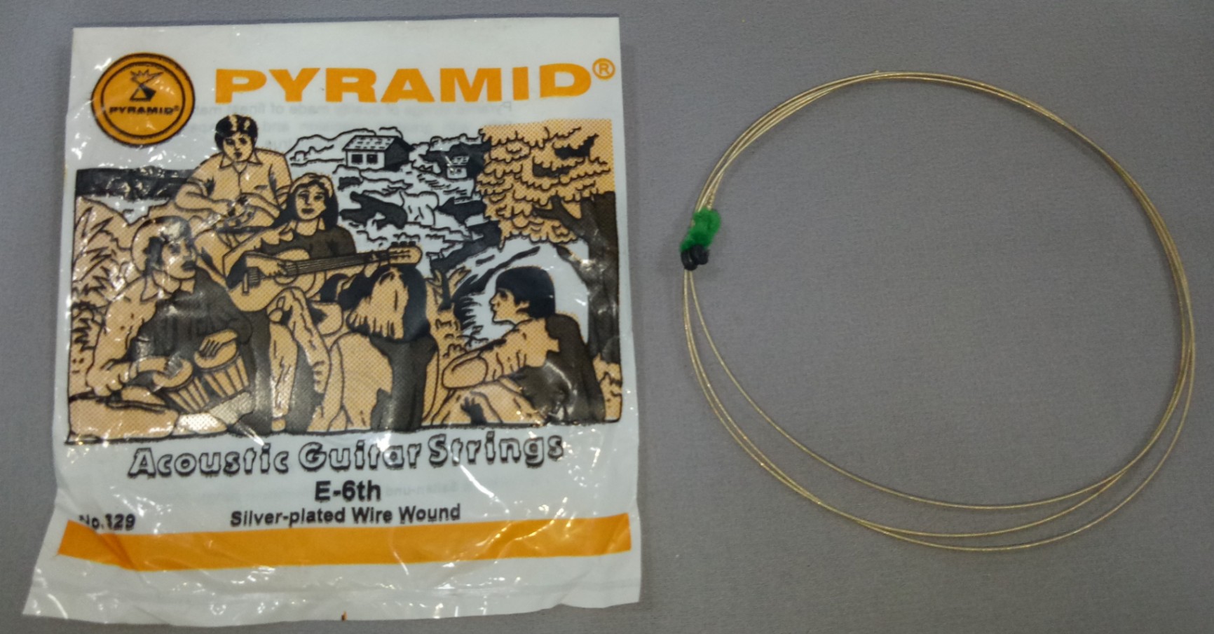 Senar Gitar Acoustic Guitar Strings Silver Plated Wire Wound nomor 6