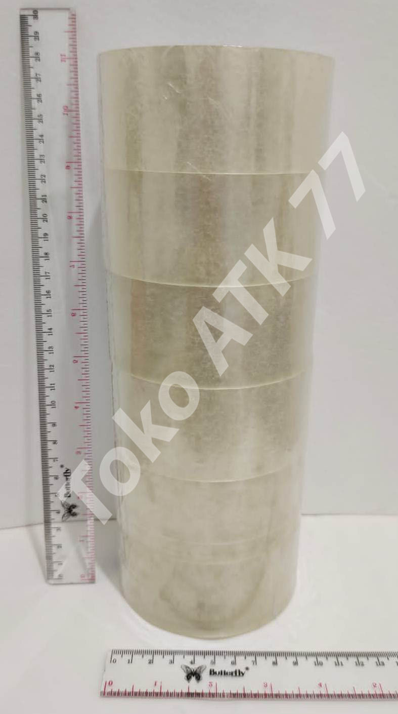 Lakban Plakban 2" 2inch x 90yard Bening Coklat Per 6pcs READY STOCK