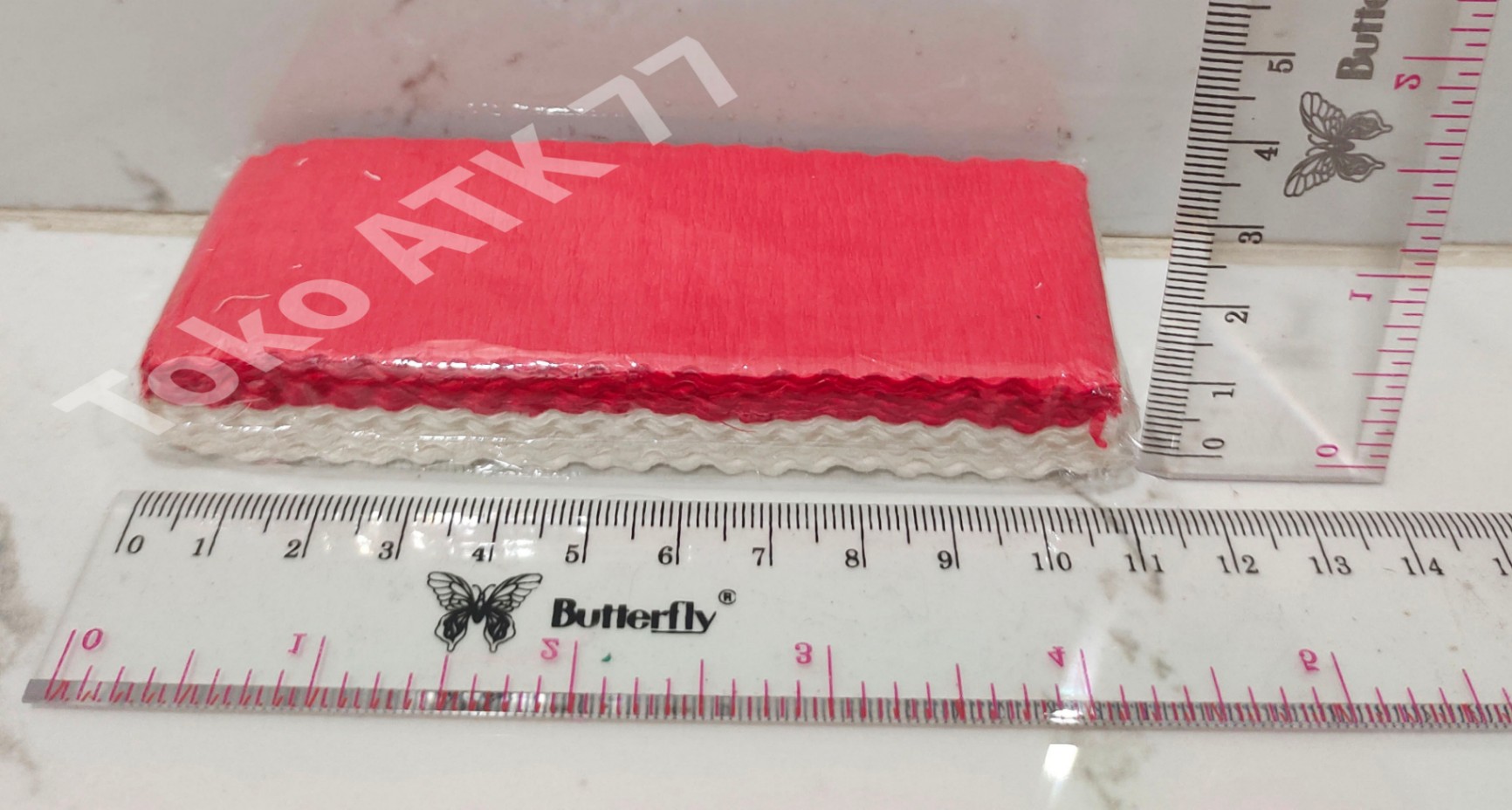 Kertas Krep Krep Crep Crepe Creb Merah Putih READY STOCK