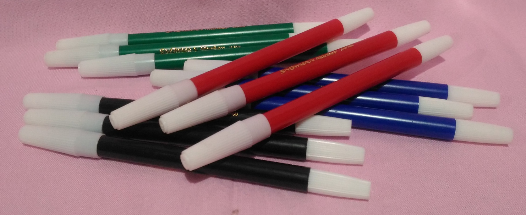 Spidol Kecil Satuan Satu Warna Hitam Biru Merah Snowman READY STOCK
