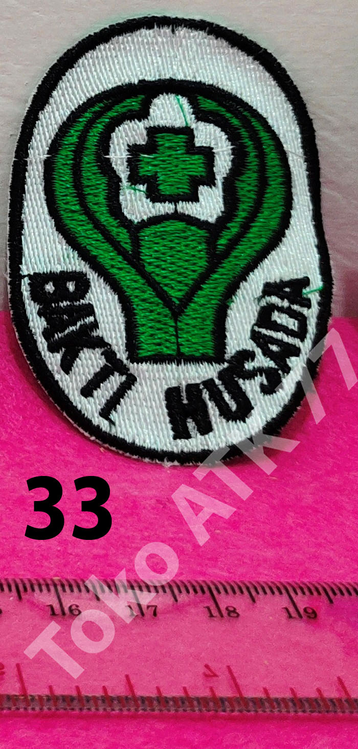 Logo Badge Bet Bordiran Lencana Seragam Sekolah Pramuka Paskib PMR PMI