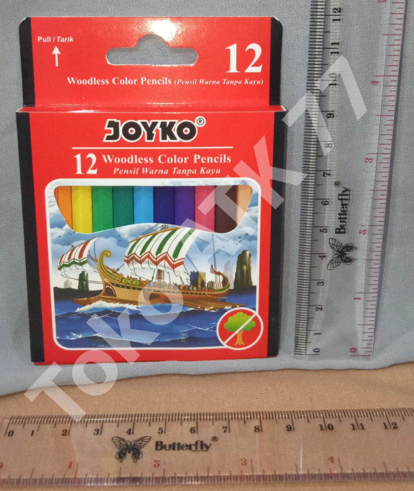 Pensil Warna Pencil Colour Color Joyko 12 Pendek Bagus READY STOCK