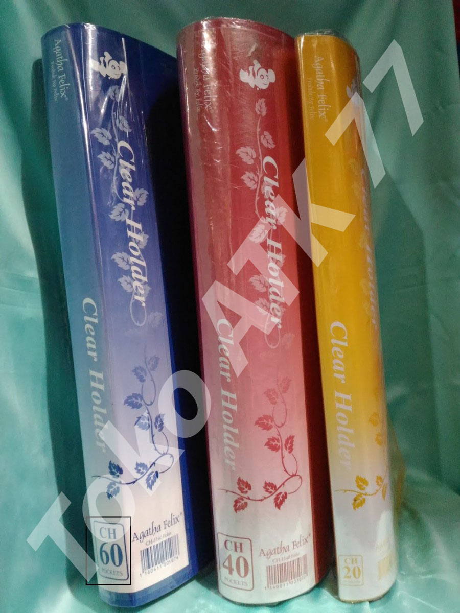 Map File Clear Holder F4 Folio isi 60 Sekat Plastik merk Felix
