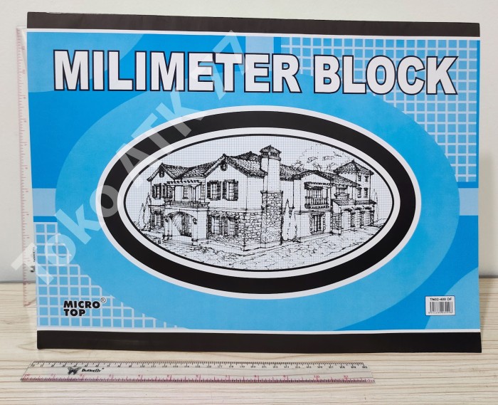 Kertas Milimeter Blok Block ukuran A 3 A3 Besar Micro Top READY STOCK