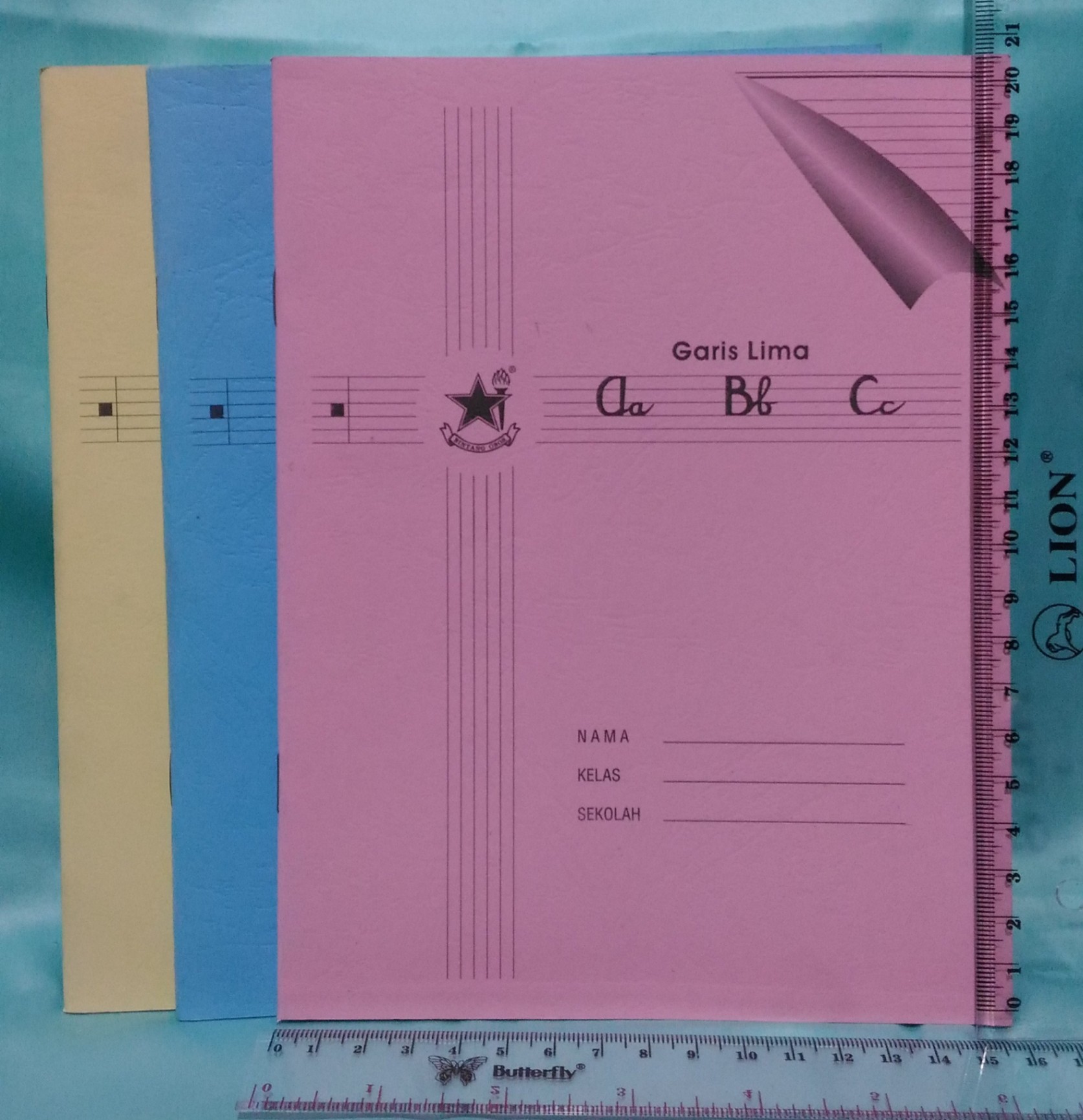 Buku Tulis Garis 5 Lima TK SD Halus Kasar Tebal Tipis READY STOCK