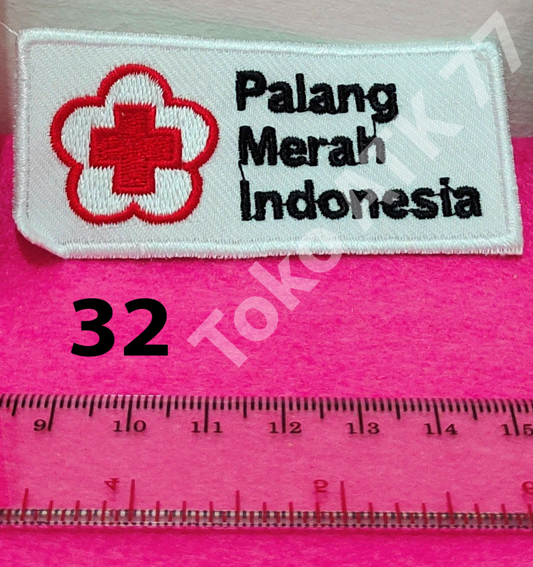 Logo Badge Bet Bordiran Lencana Seragam Sekolah Pramuka Paskib PMR PMI