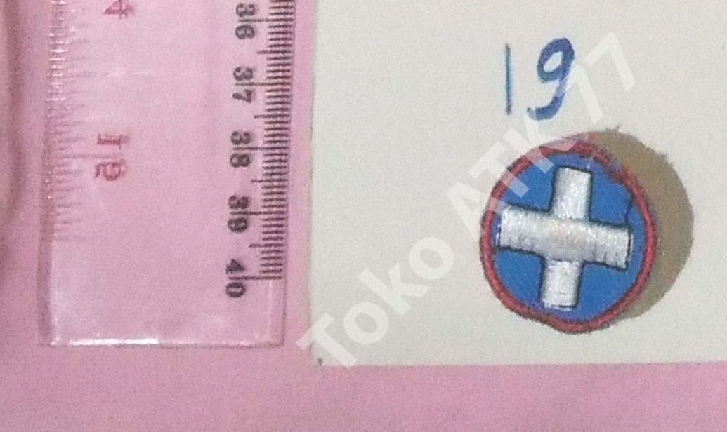 Logo Badge Bet Bordiran Lencana Seragam Sekolah Pramuka Paskib PMR PMI