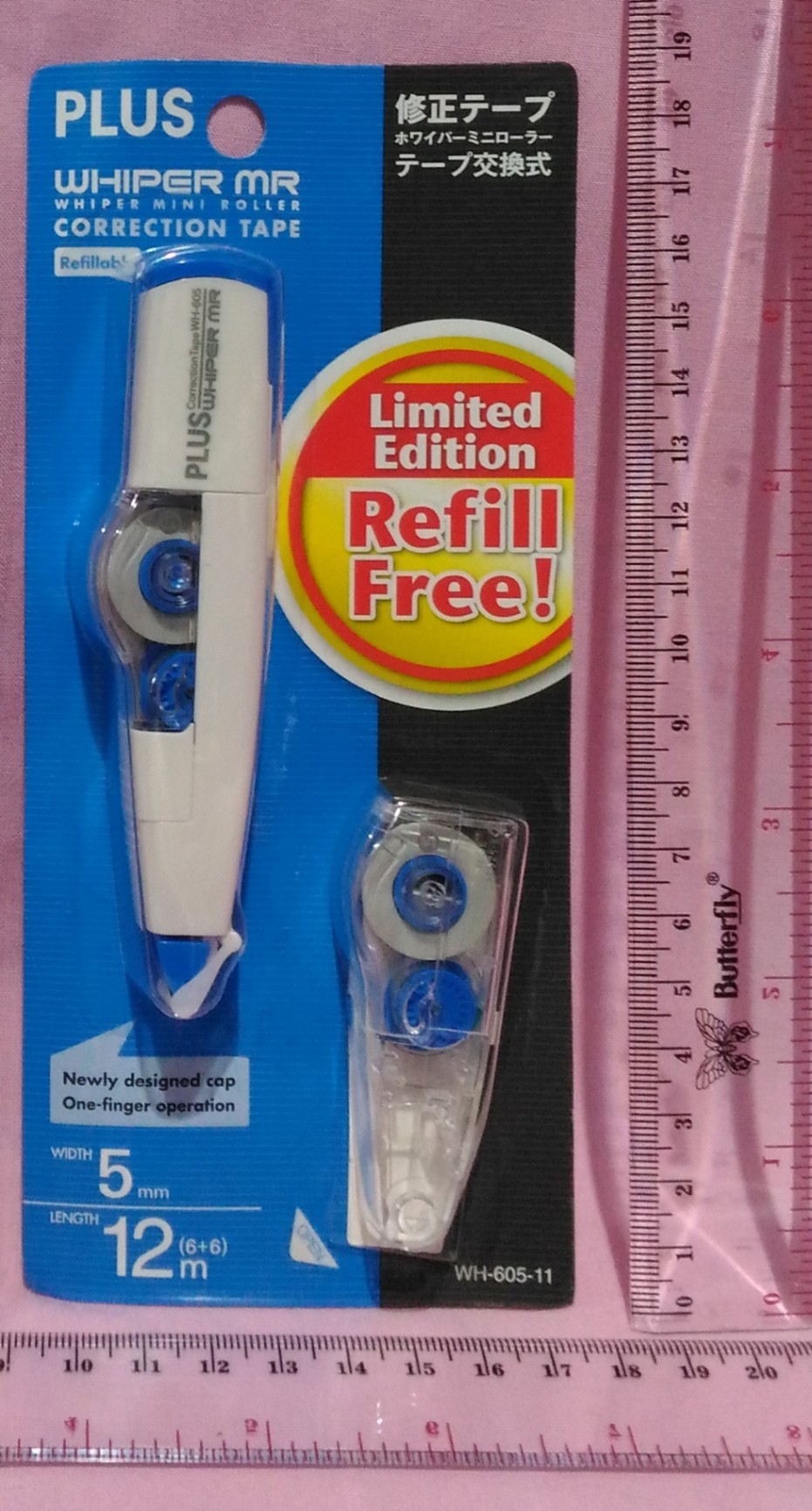 Tipe X Kertas Correction Tape Whiper 605 READY STOCK