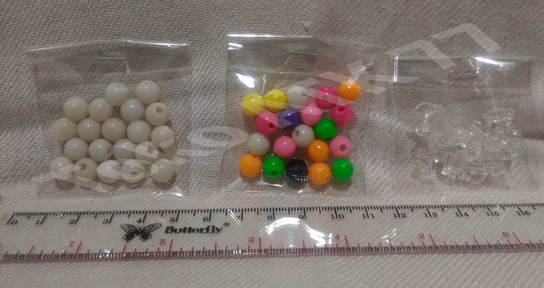 Manik Manik Bulat Biji bikin Kalung Gelang 5bungkus READY STOCK
