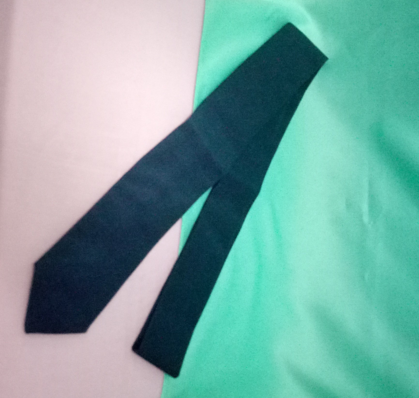 Dasi SMP SLTP Biru Polos Model Panjang READY STOCK