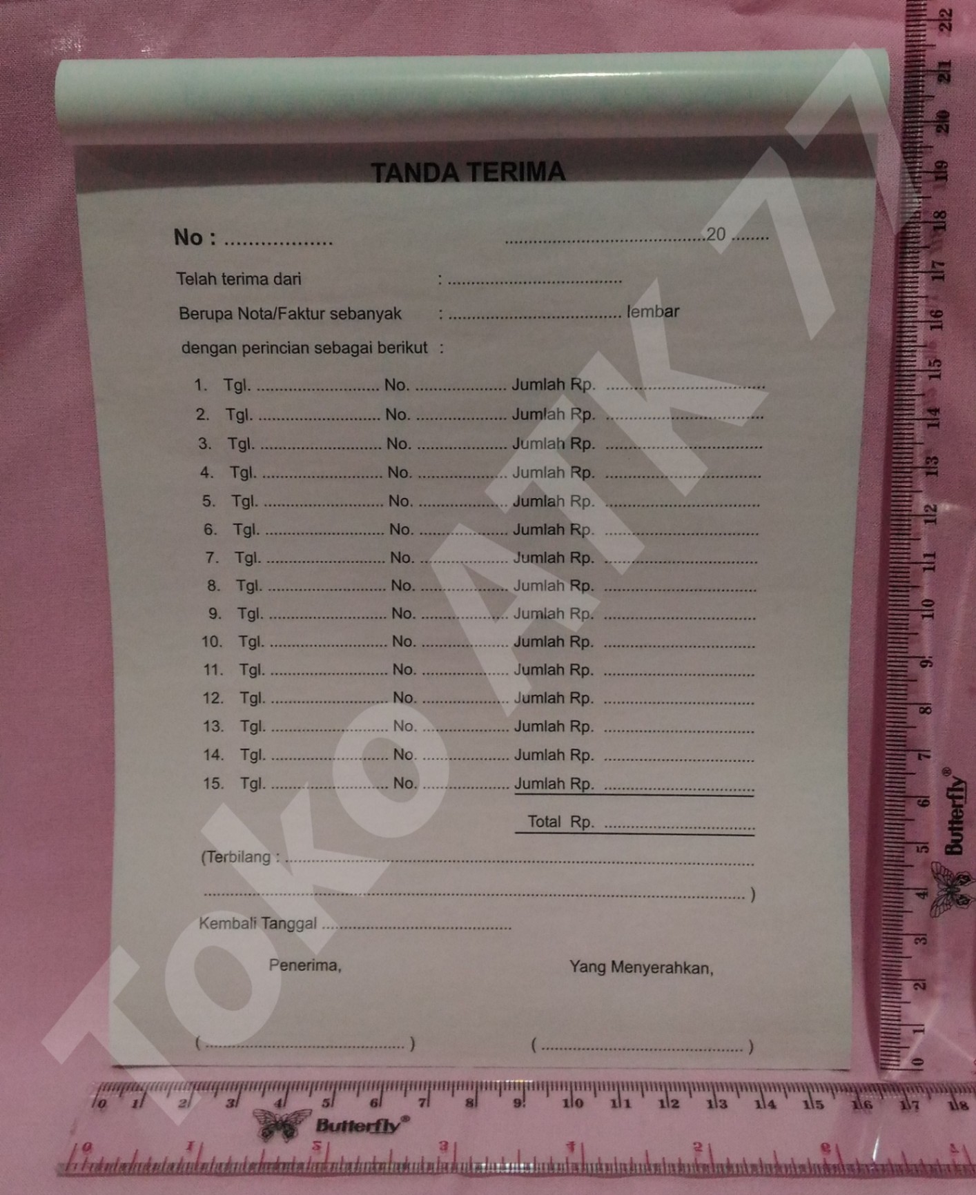 Tanda Terima Nota Faktur Rangkap 3 Tiga Merk Dua Merpati READY STOCK
