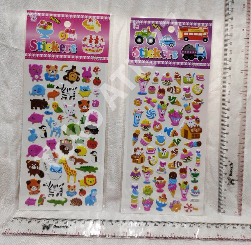 Sticker Rumah Gajah Jerapah Panda Bear Bintang Bulan Rumah Pelangi dll