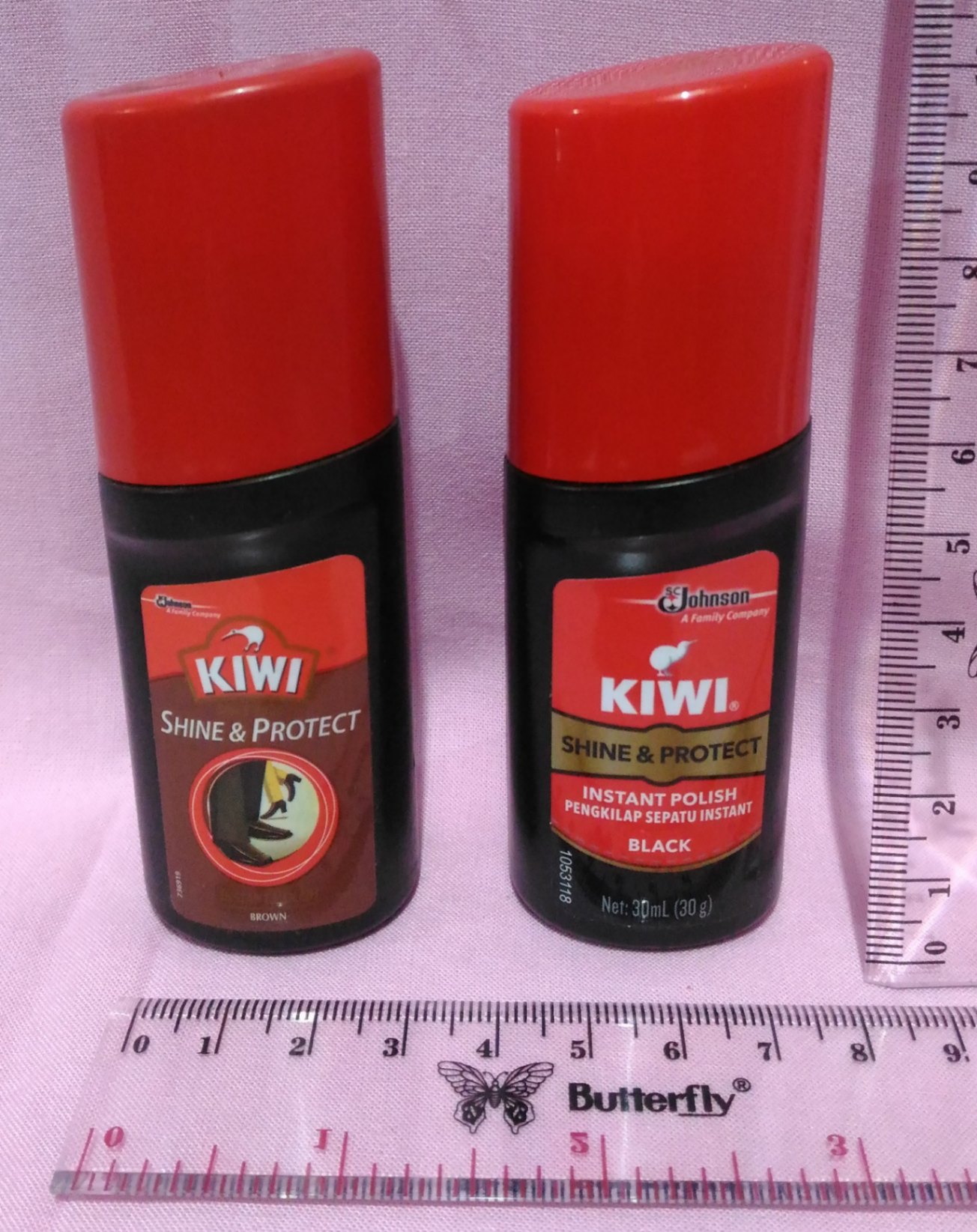 Semir Sepatu Kiwi Cair Botol Polish Coklat Cokelat Brown Hitam Black