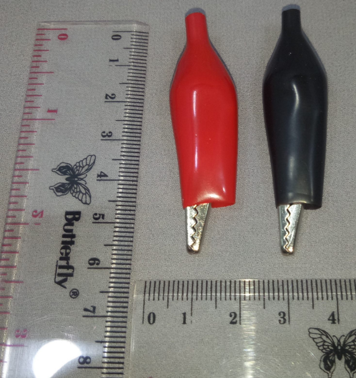 Jepit Buaya Merah Hitam Lab Rangkaian Lampu Kabel Listrik Lab IPA