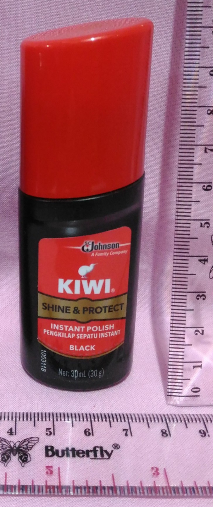 Semir Sepatu Kiwi Cair Botol Polish Coklat Cokelat Brown Hitam Black