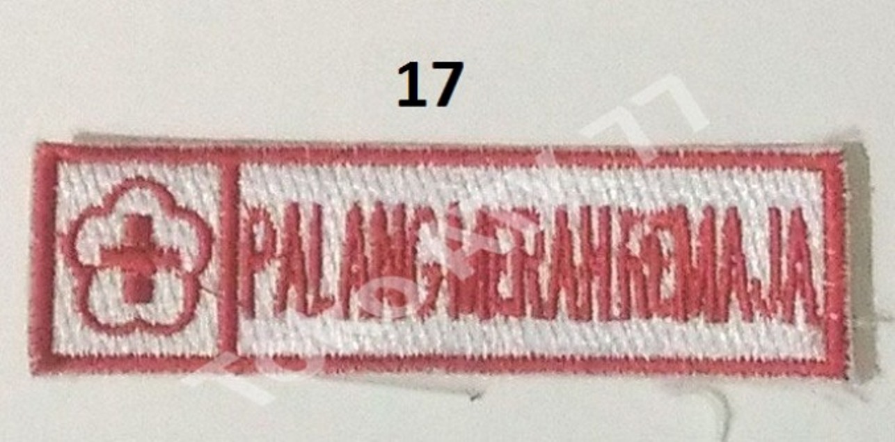 Logo Badge Bet Bordiran Lencana Seragam Sekolah Pramuka Paskib PMR PMI