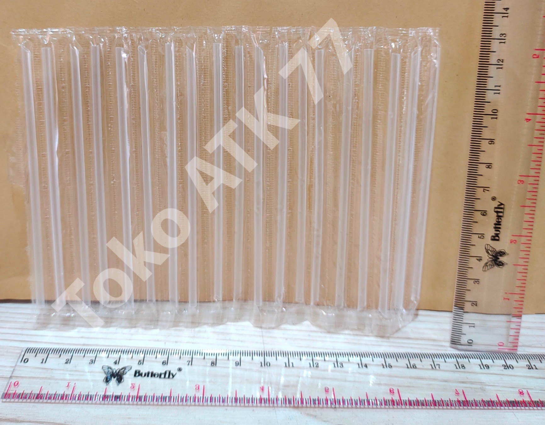 Sedotan Aqua Gelas dijual Per 10 pcs READY STOCK