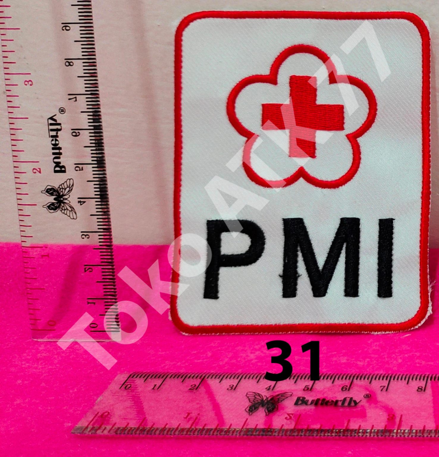 Logo Badge Bet Bordiran Lencana Seragam Sekolah Pramuka Paskib PMR PMI