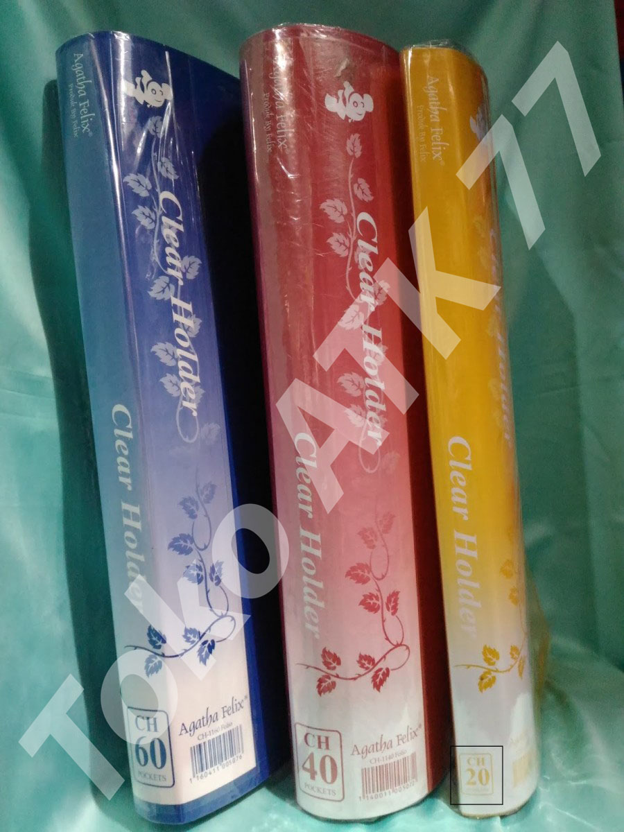 Map File Clear Holder F4 Folio isi 20 Sekat Plastik merk Felix