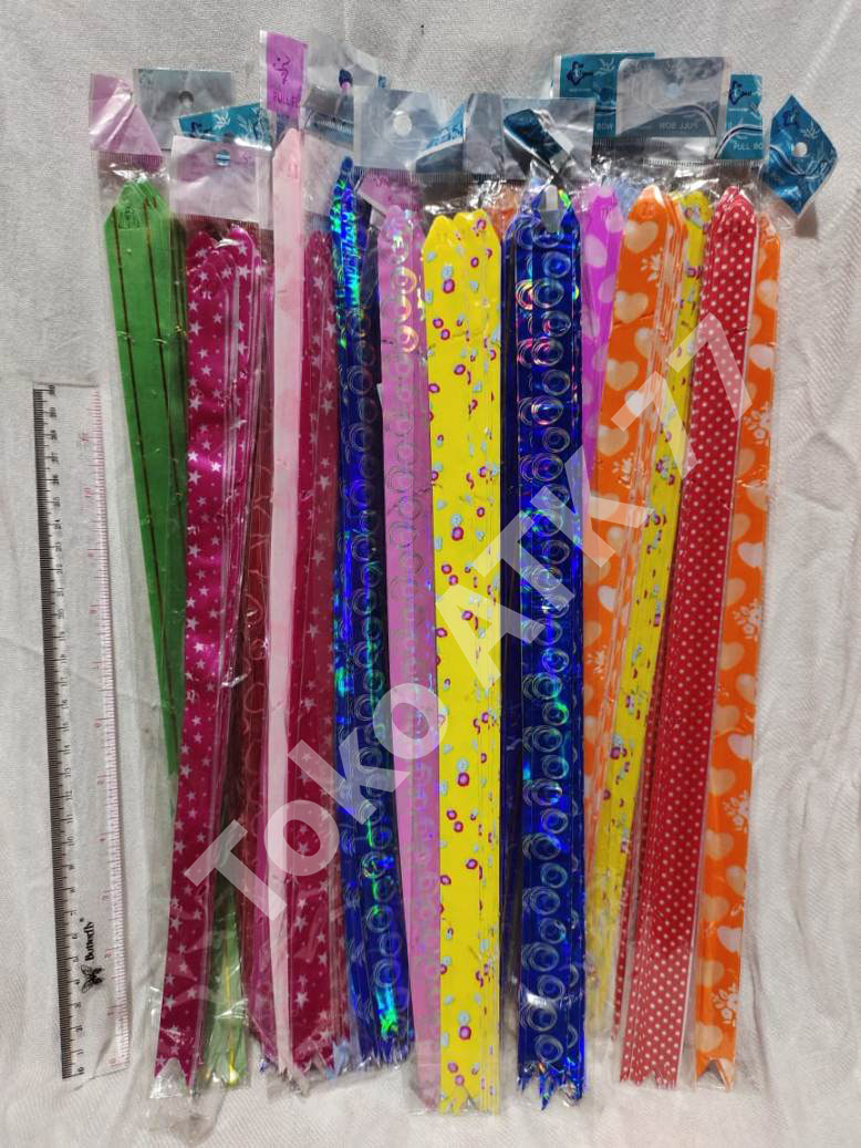 Pita Tarik Kado Langsung Jadi uk Sedang 18mm x 390mm 1pack 10lembar
