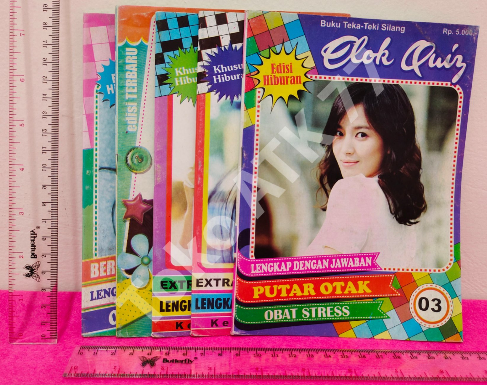 Quiz Kuis Putar Otak TTS Huruf Abjad & Angka READY STOCK