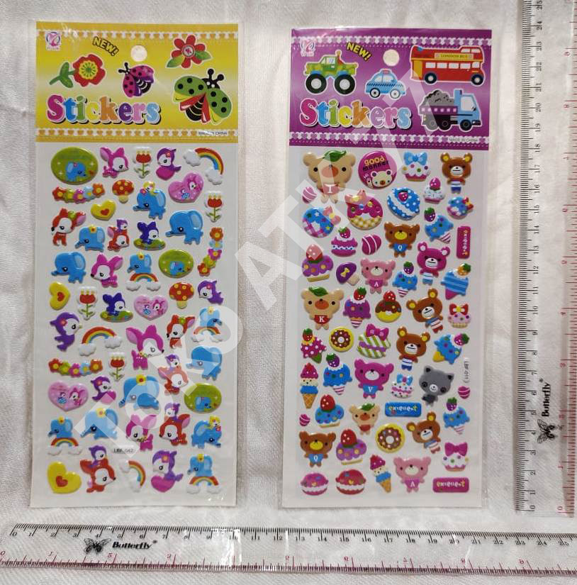 Sticker Rumah Gajah Jerapah Panda Bear Bintang Bulan Rumah Pelangi dll