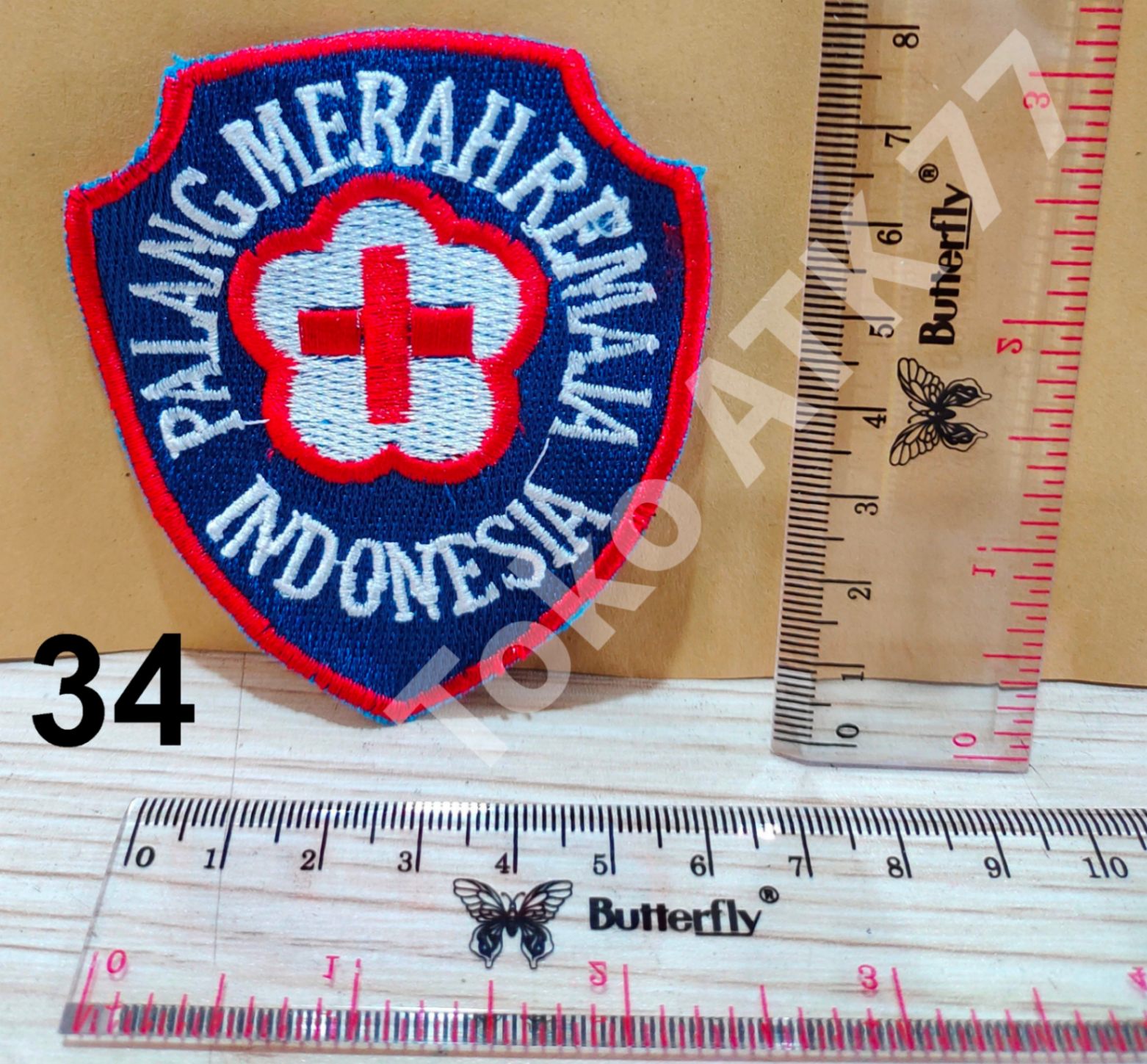 Logo Badge Bet Bordiran Lencana Seragam Sekolah Pramuka Paskib PMR PMI