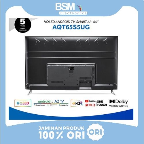 AQUA Japan HQLED Android TV Smart AI - 65" AQT65S5UG