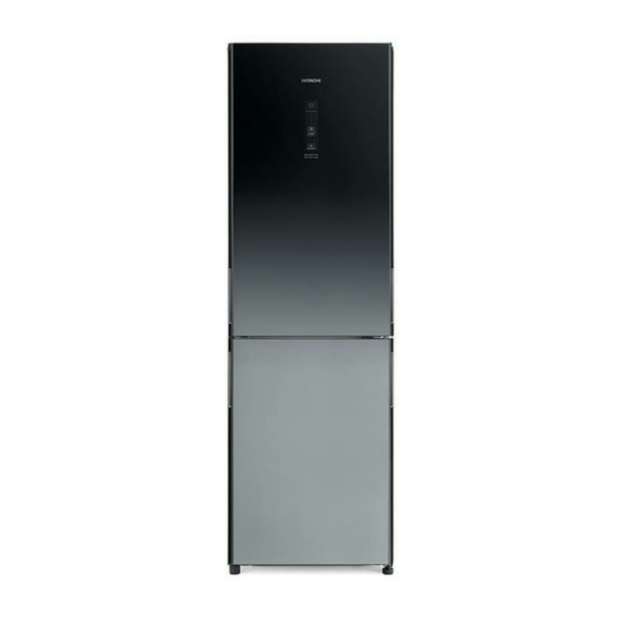 Kulkas Hitachi R-BG41PGD6X XGR Glass Bottom Freezer RBG41PGD6X