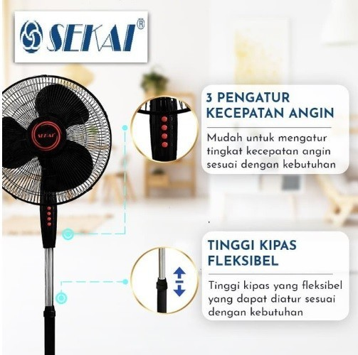 Sekai Kipas Angin Tumpu SFN 1621- 16 Inchi