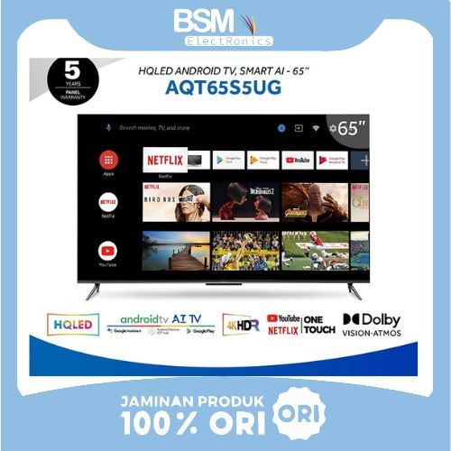AQUA Japan HQLED Android TV Smart AI - 65" AQT65S5UG
