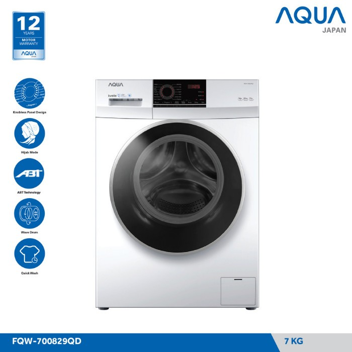 Aqua Japan Mesin Cuci Front Load 7 Kg FQW-700829QD