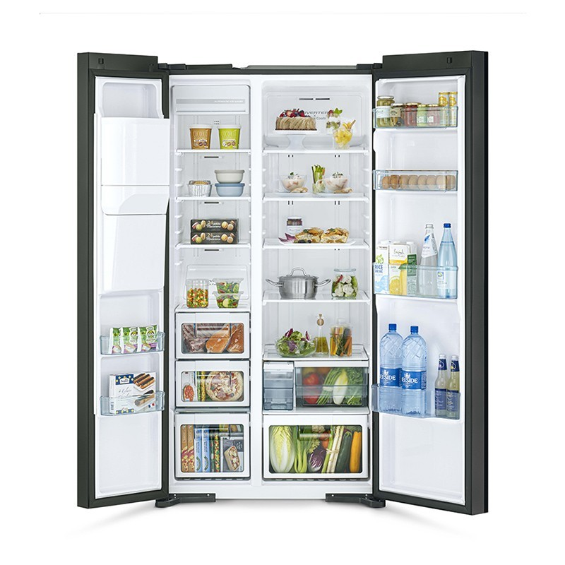 Kulkas HITACHI R-SX80GPGD0-GBK Side By Side Deluxe 590L RSX80GPGD0GBK