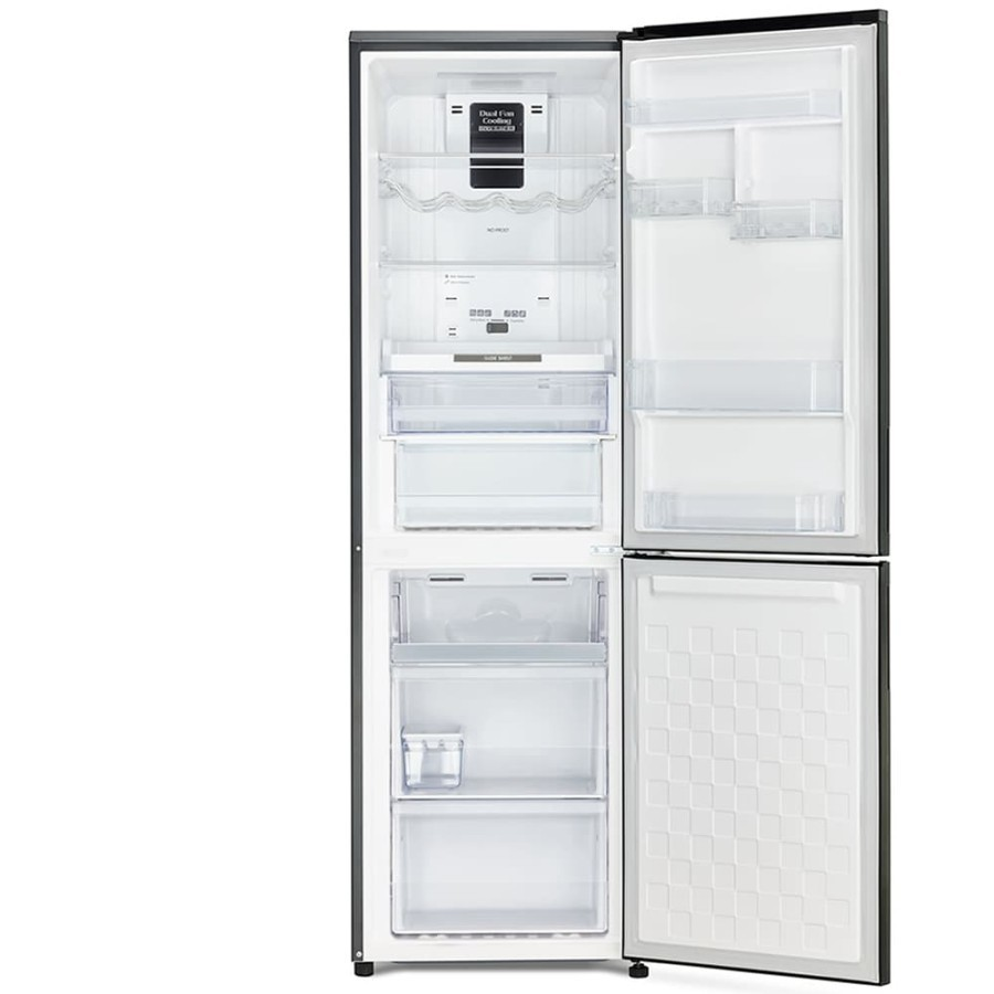 Kulkas Hitachi R-BG41PGD6X XGR Glass Bottom Freezer RBG41PGD6X