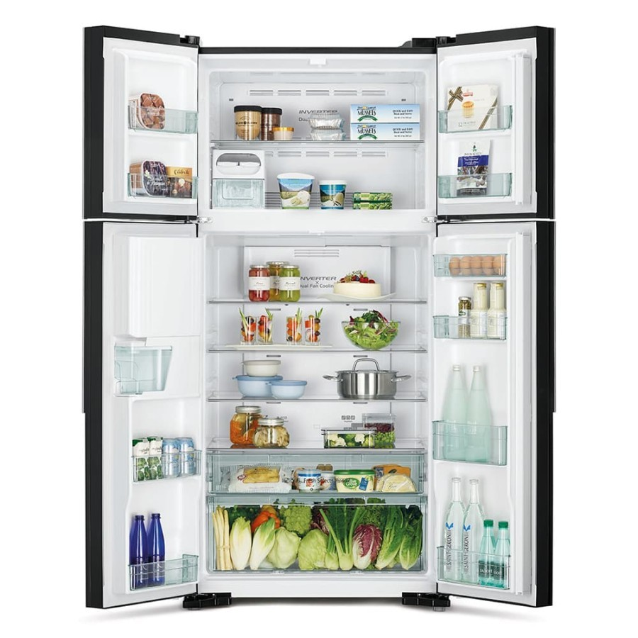 Kulkas Hitachi R-W70PGD7 GBK 550 L Big French 4 Door RW70PGD7