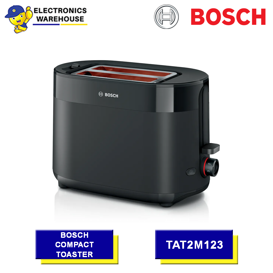 Bosch TAT2M123 Pemanggang Roti / Compact Toaster MyMoment Hitam