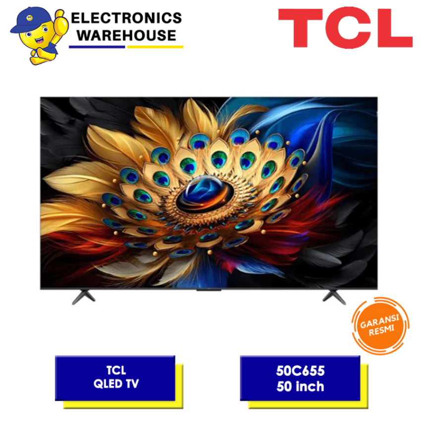 TCL 50C655 QLED PRO 4K UHD Smart Google TV w/ ONKYO 2.1CH 50 Inch