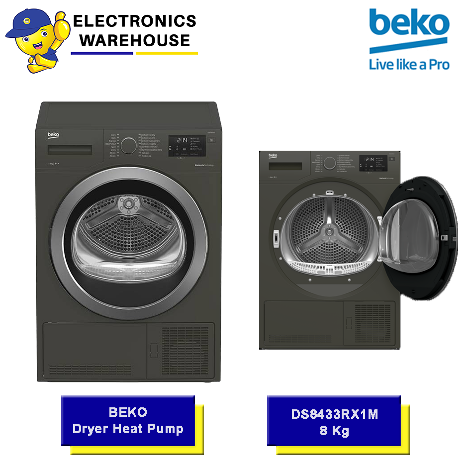 Beko Dryer Heat Pump DS8433RX1M 8 Kg Dryer Heat Pump Beko DS8433RX1M