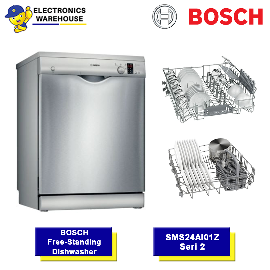 Bosch SMS24AI01Z Free-Standing Dishwasher 60cm Seri 2