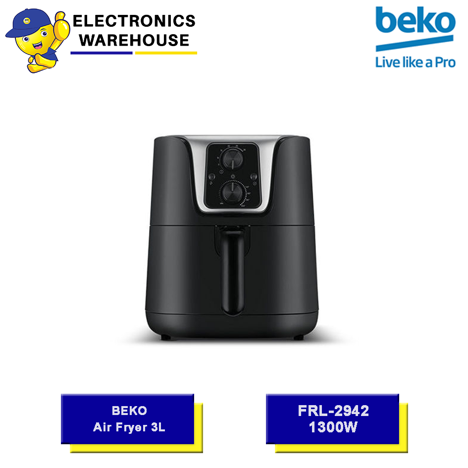 Beko Air Fryer FRL2942 / FRL-2942 Fryer Peak 3L 1300Watt Hitam