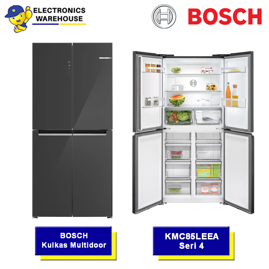 BOSCH KMC85LEEA Kulkas Multi Door w/ Glass Door 4 Pintu 547L