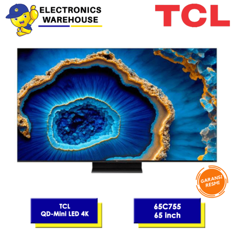 TCL 65C755 QD-Mini LED 4K UHD Smart Google TV w/ 144Hz VRR 65 Inch