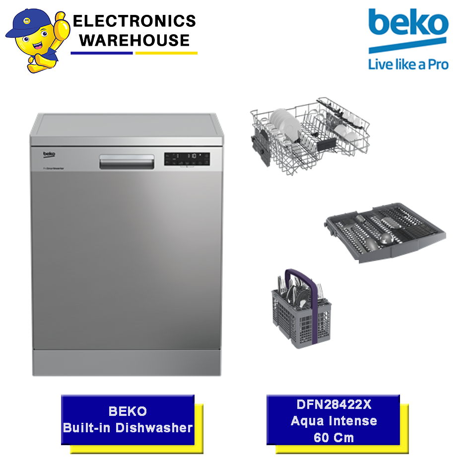 DISHWASHER BEKO DFN28422X DFN 28422 X MESIN PENCUCI PIRING 60CM