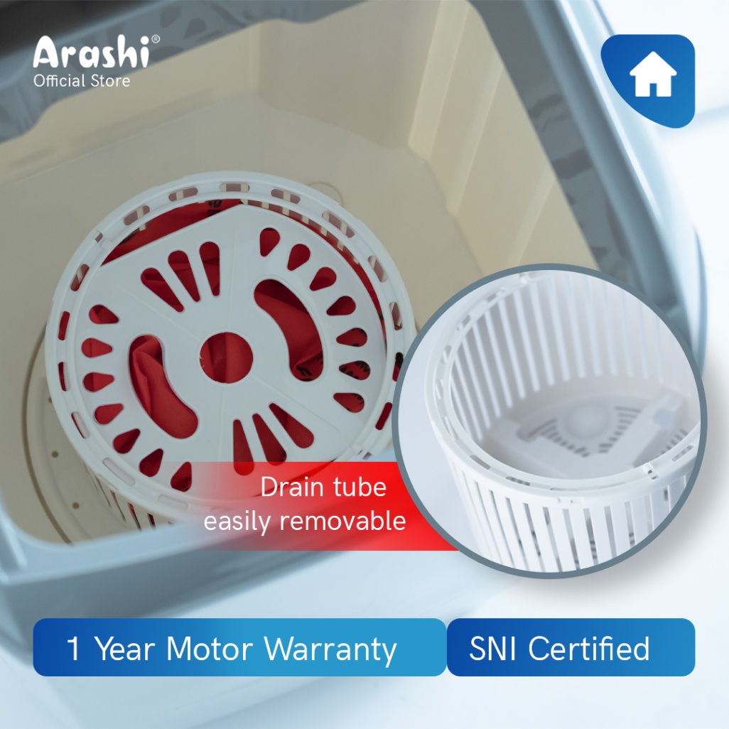 Arashi Laundry AWM 451A - Grey