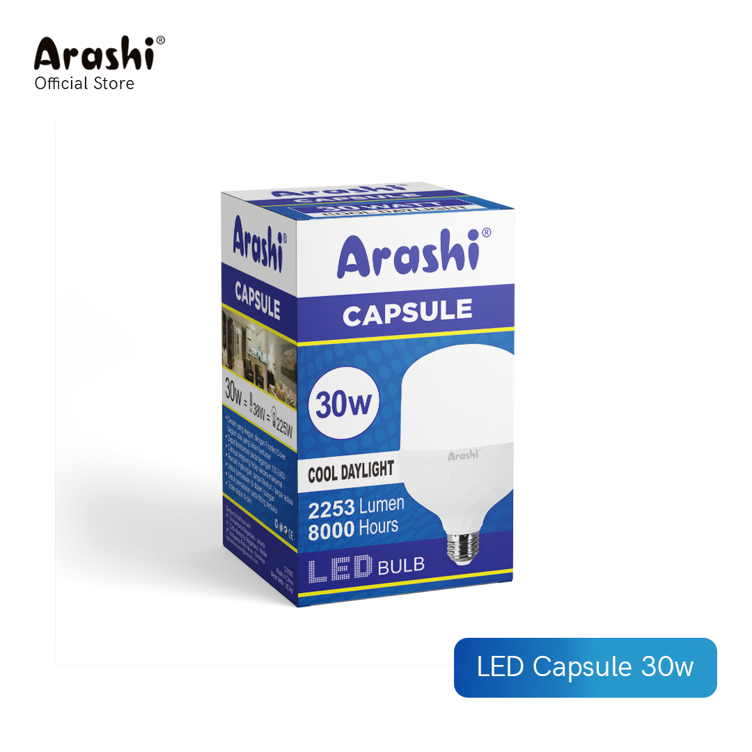 Arashi Lampu LED Capsule 30 watt CDL 2pcs - Putih