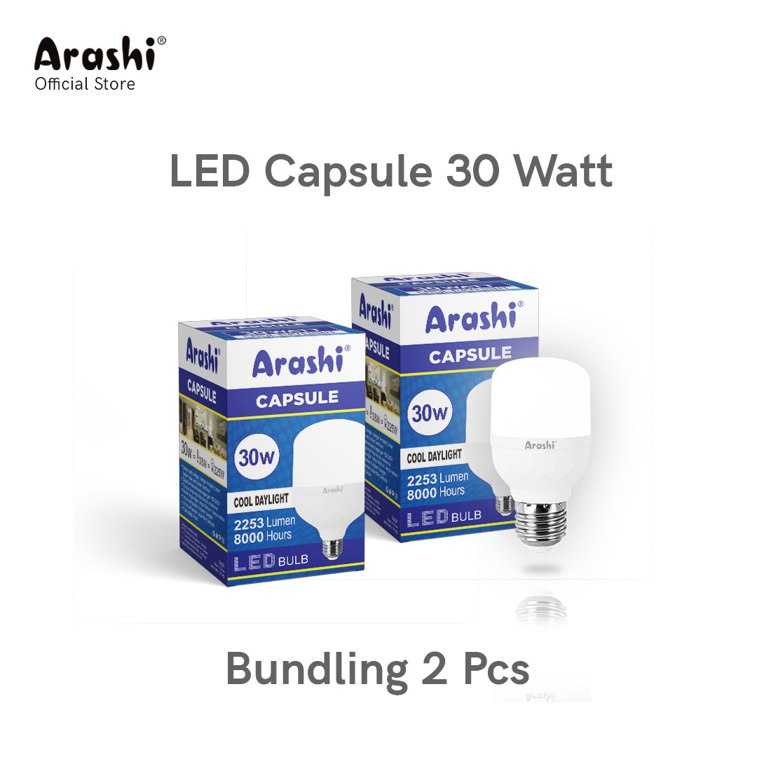 Arashi Lampu LED Capsule 30 watt CDL 2pcs - Putih