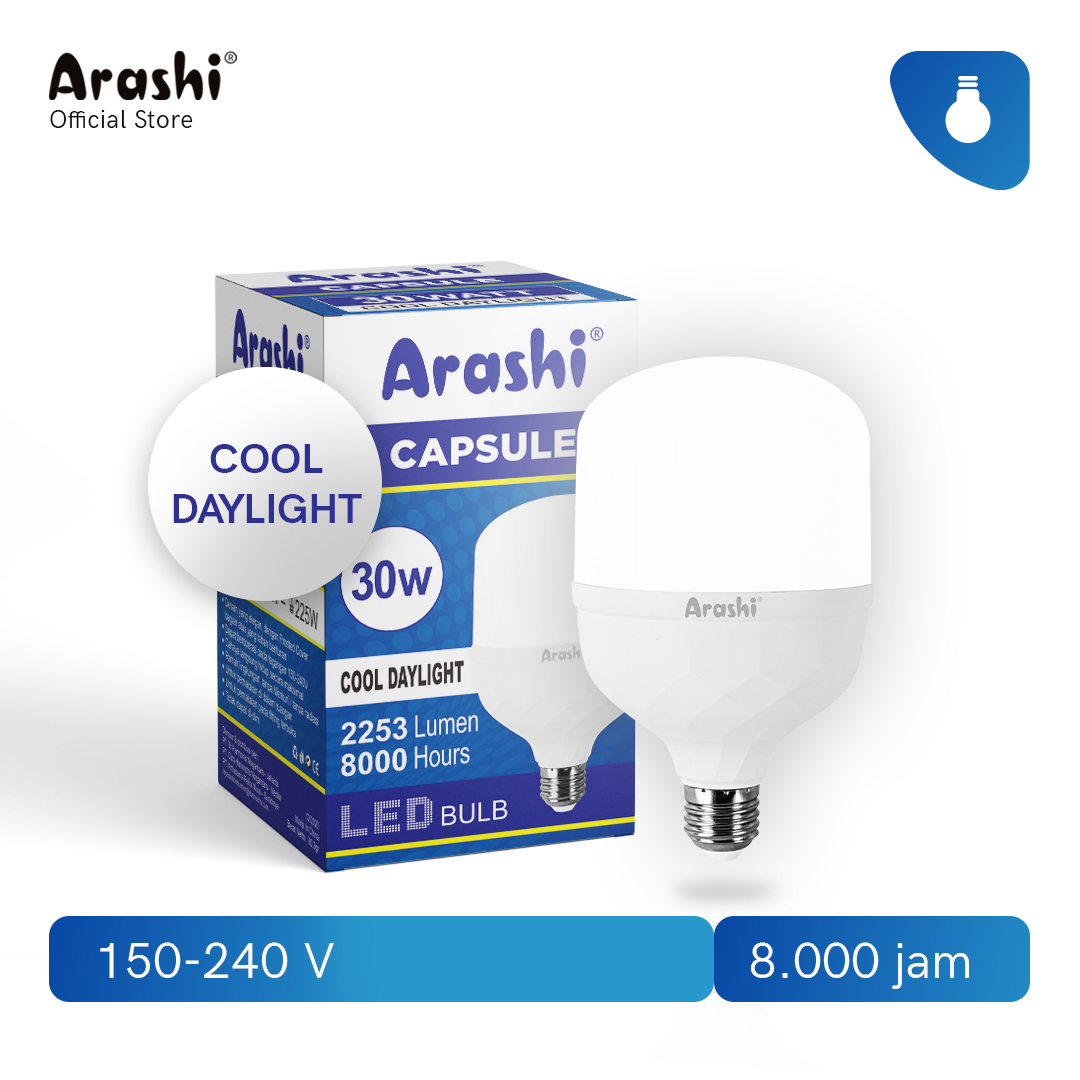 Arashi Lampu LED Capsule 30 watt CDL 2pcs - Putih