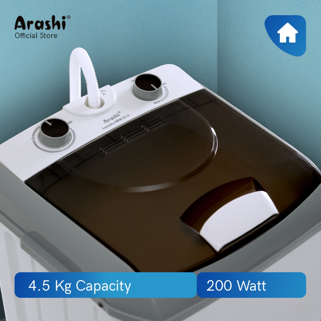 Arashi Laundry AWM 451A - Grey